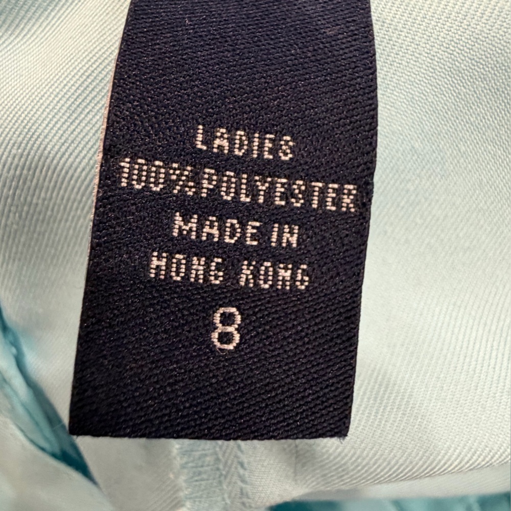 ✅ Vintage Izod 8 pleated Sky Blue X-Tra dry mom golf Shorts culottes bermudas - Picture 5 of 7